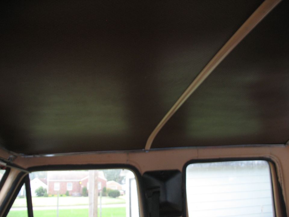 Interior ceiling and window frame of a vehicle