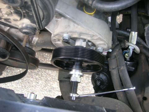 1996 Ford Bronco - installing new pump pulley