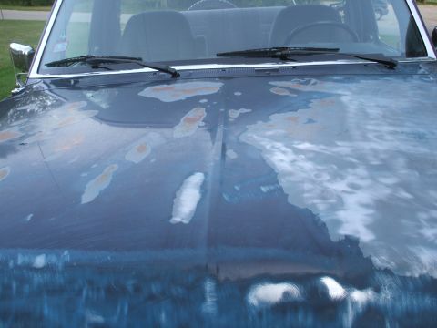 1990 Ford Bronco - start of hood