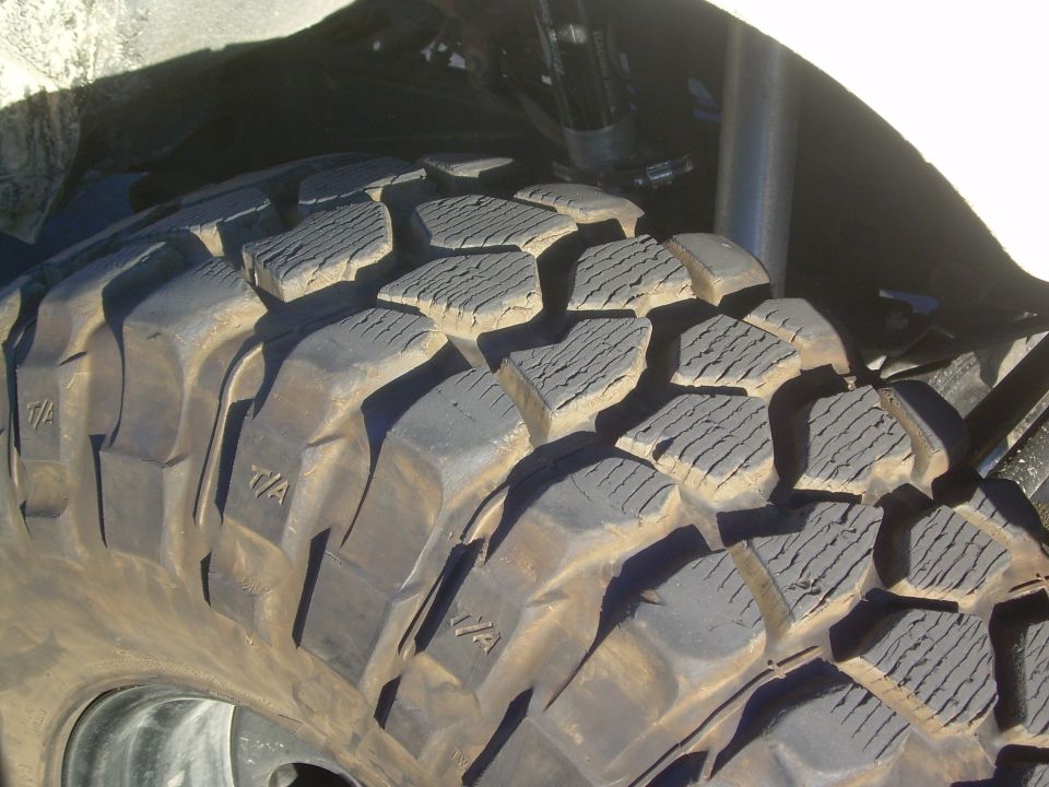 Close-up of BFGoodrich All-Terrain T/A tire tread