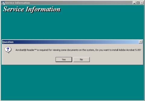 1994 Ford Crown Victoria - If any newer version of Acrobat Reader or Acrobat Professional is installed, select NO.