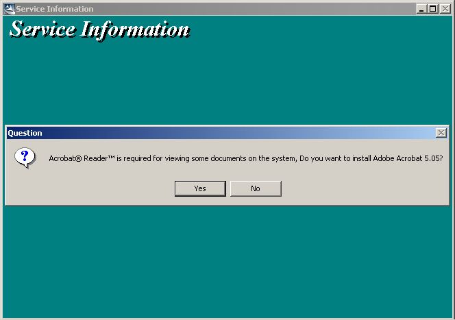 If any newer version of Acrobat Reader or Acrobat Professional is installed, select NO.