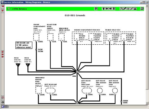 1994 Ford Crown Victoria - After making the selection in the dialogue box, the first page of the selected cell is shown.