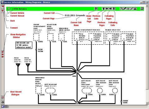 1994 Ford Crown Victoria - Wiring Manual page layout & controls