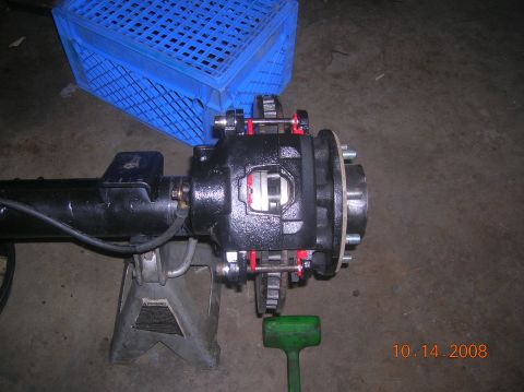 1985 Ford Bronco - passenger side rr disc assembled with new pads