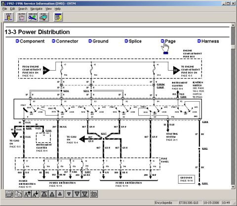 1983 Ford Bronco - Since the fuse burns, it obviously has power coming from the battery, so this diagram doesn't help. But the circuit is continued on page 13…