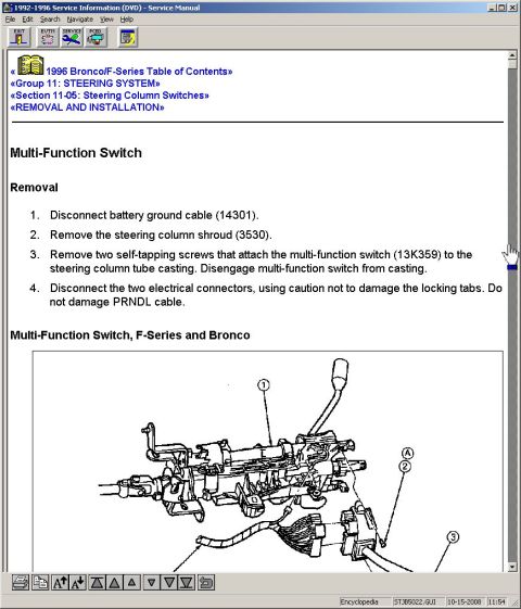 1983 Ford Bronco - Follow the instructions to gain access to the MFS pins. After testing continuity, it is found that pin 1 on the MFS is always shorted to pi…