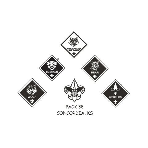 1995 Ford Bronco - Scout emblems and pack identification text are displayed against a white background.