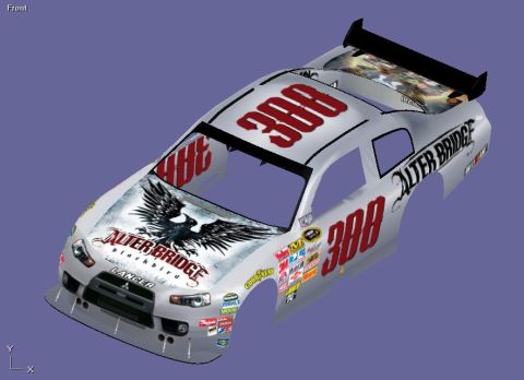 2004 Jeep Wrangler - This is a 3D render of a Lancer race car body 'Alter Bridge' and '388' livery.