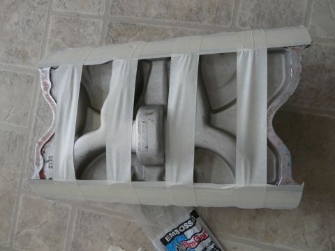 1978 Ford F-150 - manifold 2171 all taped up