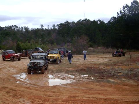 1985 Ford Bronco - three jeeps and a fourth (not shown) pulling with a 8000lb winch could not budge me