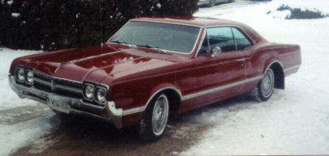 1985 Ford Bronco - my 66 old cutlass, the day she came home