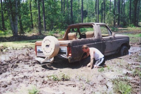 1985 Ford Bronco - nasty day in swamp. Took two trucks to remove rear bumper. Did not get me out It took a semi truck wreaker to free me..