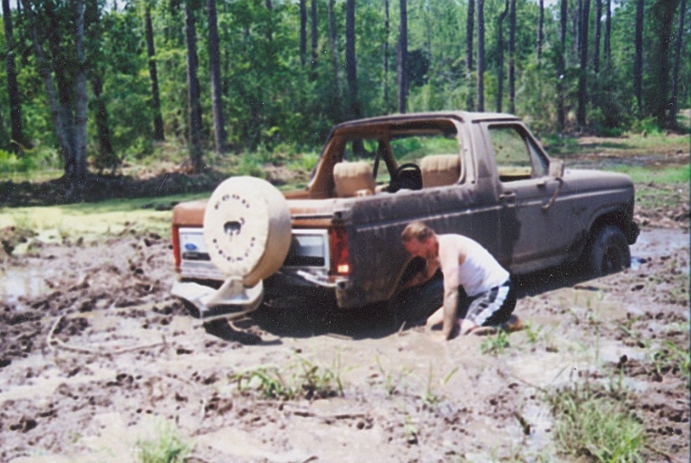 nasty day in swamp. Took two trucks to remove rear bumper. Did not get me out
 It took a semi truck wreaker to free me..