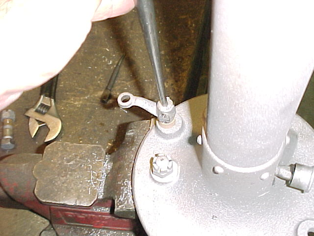 Then the shaft is punched through.