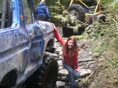 1979 Ford Bronco - Heather after riding with Tommy