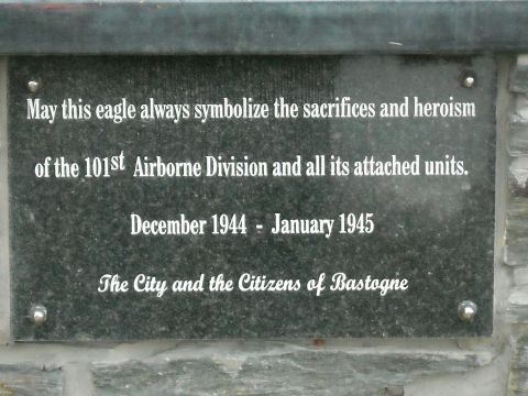 1979 Ford F-150 - A memorial plaque honors the sacrifices of the 101st Airborne Division during the Battle of the Bulge.