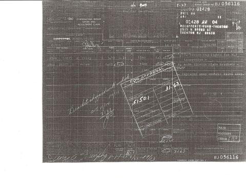 1968 Shelby GT500 - This document is a Ford repair order and adjustment claim from McCafferty Ford-Trenton, dated July 31, 1968.