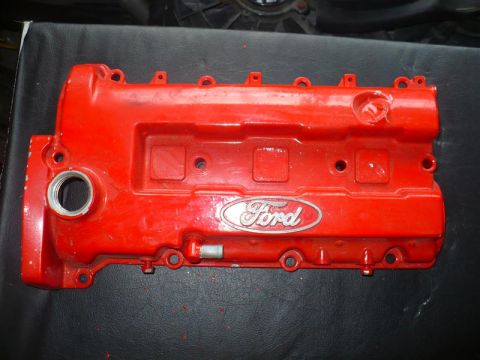 1993 Ford Probe - Red Ford valve cover with silver Ford oval logo, likely for an engine.
