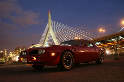1977 Pontiac Trans Am - Spring 2008, Zakim Bridge and Boston Skyline