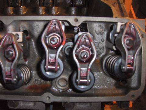1978 Ford Bronco - Engine valve train components, including rocker arms and springs, are visible in this close-up view.
