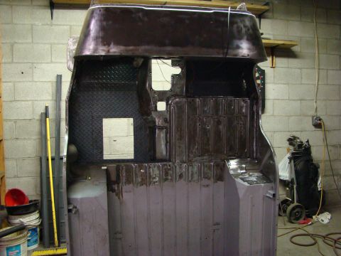1948 Jeep Wrangler - This vehicle body shell is in a state of disrepair and restoration, with no visible year identification.