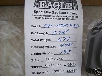 1972 Ford Ranchero - A document details specifications for a part, listing its part number, length, and various weight measurements.