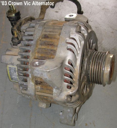 1994 Ford Crown Victoria - Alternator from '03 Crown Vic P71 Tested working, including 1-way clutch pulley. [url=http://www.supermotors.net/registry/media/687172] htt…