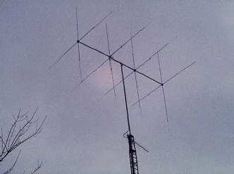 1996 Ford Bronco - A Yagi antenna is pictured against a cloudy sky, with the SuperMotors.net logo visible at the bottom.