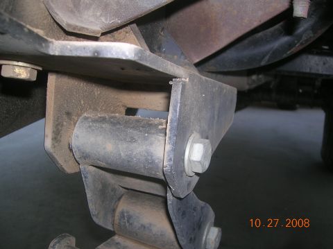 1985 Ford Bronco - Undercarriage view shows suspension parts and a date stamp of 10.27.2008.