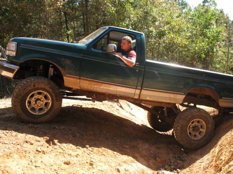 1993 Ford Bronco - haha, it's just sitting on the rear bumper