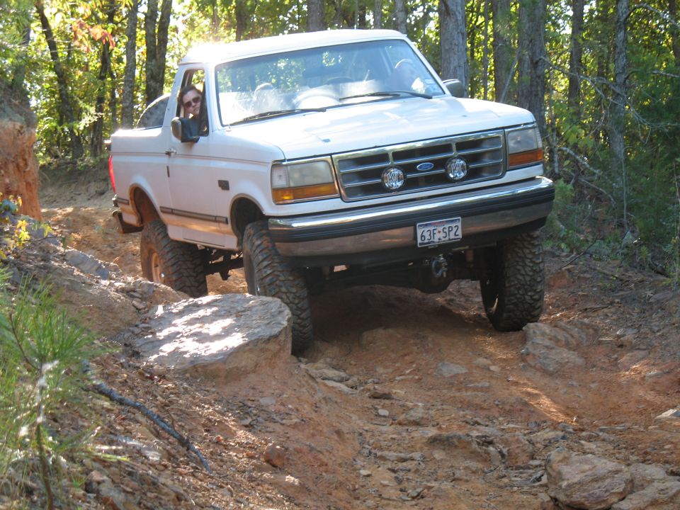 we tried to get everyone to drive up on that rock, but no one would do it...