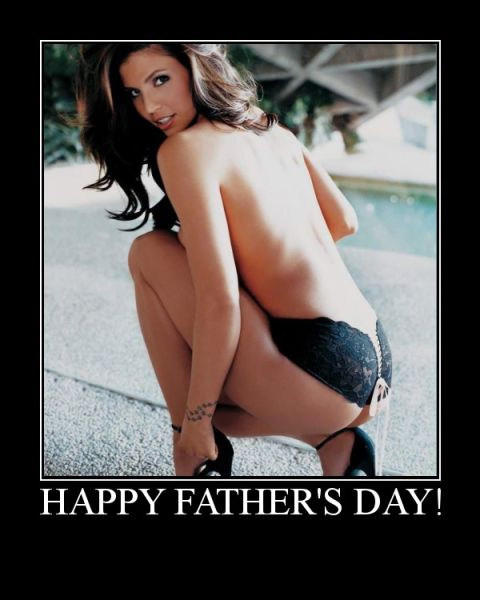 2006 Ford E350 - A woman in lingerie is pictured with text that says Happy Father's Day.