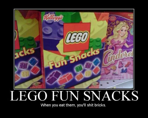 2006 Ford E350 - These boxes of snacks are themed around Lego bricks and the Disney character Cinderella.