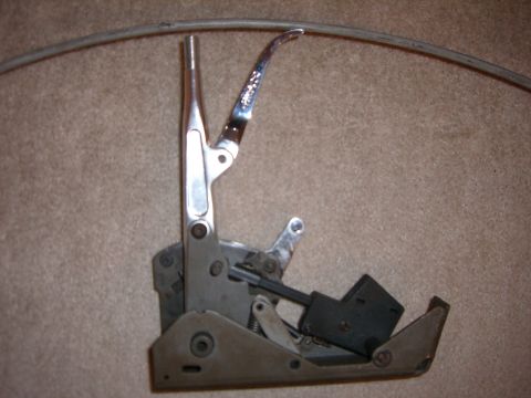 1988 Ford Bronco - This photo shows a parking brake lever assembly, not a 1988 Ford Bronco.