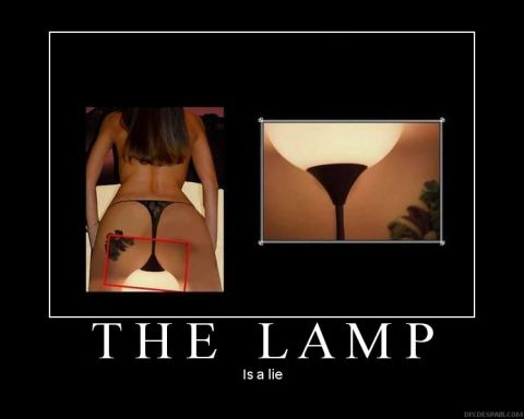 2006 Ford E350 - A meme with text overlaying images of a woman and a lamp.