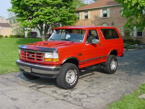 1992 Ford Bronco - This 1992 Ford Bronco is shown from the front three-quarter view.