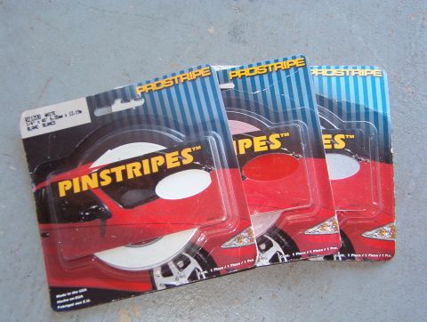 1994 Ford Crown Victoria - Tape Stripes White, Red, Silver metallic