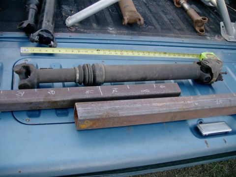 1984 Ford Bronco - measuring for square tubing shafts