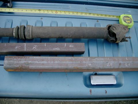 1984 Ford Bronco - measuring for square tubing shafts