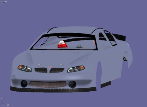 2004 Jeep Wrangler - This is a 3D model of a race car, not a 2004 Jeep Wrangler.