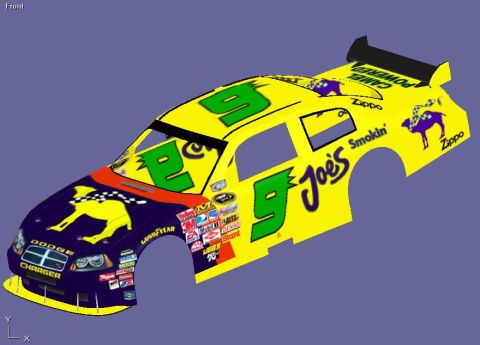 2004 Jeep Wrangler - This is a 2006 Dodge Charger NASCAR race car body, not a 2004 Jeep Wrangler.