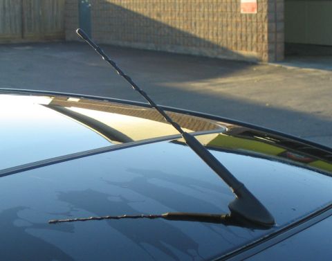 2003 Ford Focus — My custom shorty antenna.