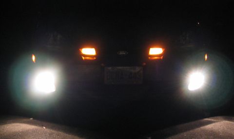 2003 Ford Focus — Hella Optilux fog lights.