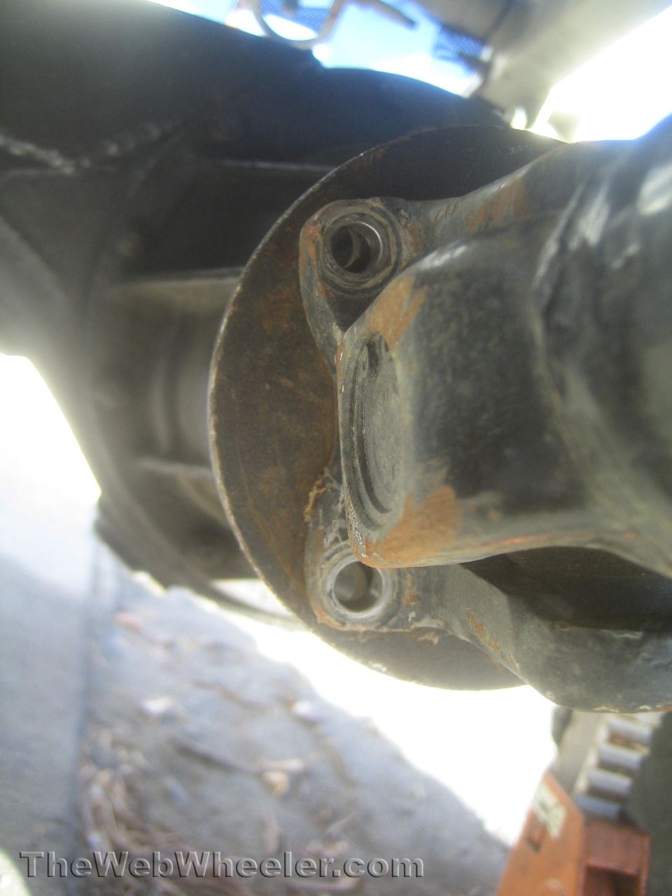 bolt holes dont line up on the front axle?