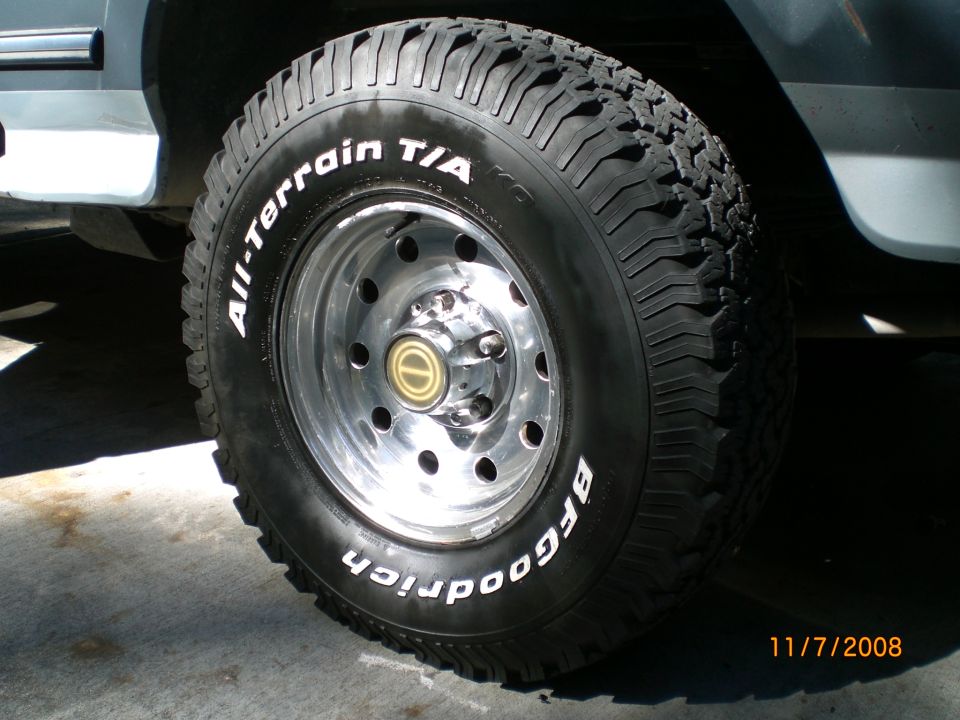 32" BFG T/A All Terrain @ 41k miles