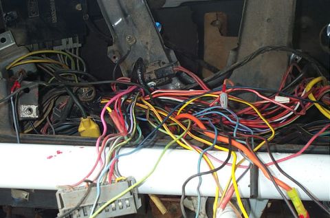 1978 Ford Bronco - Removed a birds nest of excess wiring.