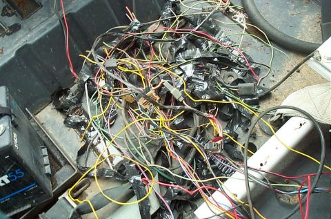 1978 Ford Bronco - Another shot of excess wires removed.