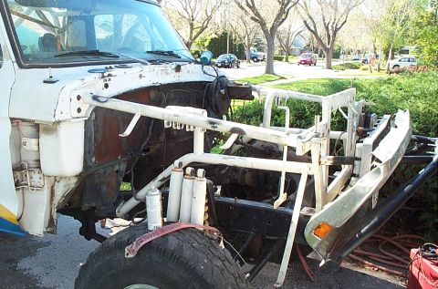 1978 Ford Bronco - Getting the front cleaned up to be painted.