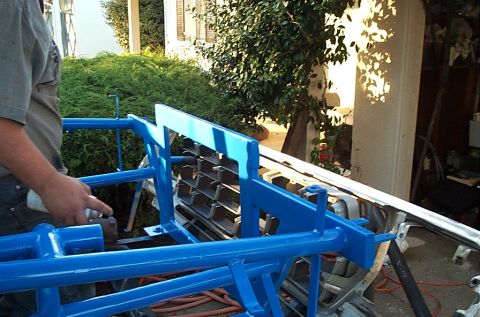 1978 Ford Bronco - Painting almost completed on the front tube work.